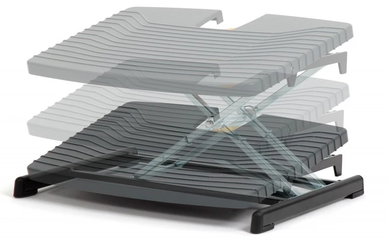Bakker Elkhuizen Carruzzo BakkerElkhuizen Pro 959 Footrest Juoda, Pilka, Oranžinė