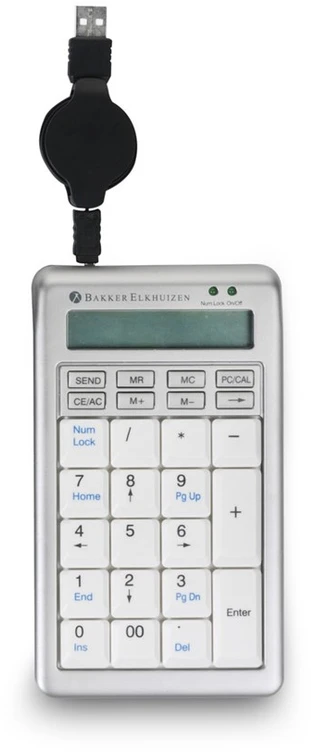 Bakker Elkhuizen Carruzzo BakkerElkhuizen S-board 840 Numeric skaičių klaviatūra PC USB Šviesiai Žalia, Balta