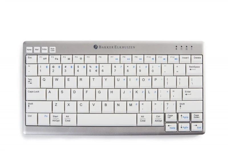 Bakker Elkhuizen Carruzzo BakkerElkhuizen UltraBoard 950 Belaidė klaviatūra Biuras „Bluetooth“ QWERTY Anglų (JAV) Šviesiai Žalia, Balta