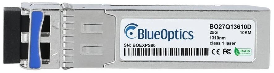 Šakotuvas Carruzzo BlueOptics JL486A tinklo siųstuvų-imtuvų modulis Optinis pluoštas 25000 Mbit/ai SFP28 1310 nm