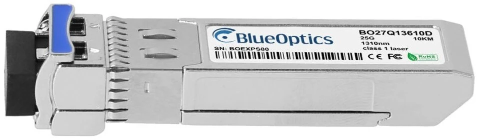 Šakotuvas Carruzzo BlueOptics JL486A tinklo siųstuvų-imtuvų modulis Optinis pluoštas 25000 Mbit/ai SFP28 1310 nm