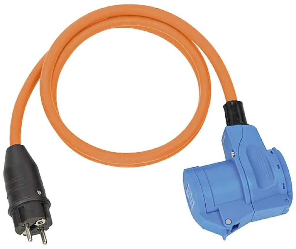 Carruzzo Brennenstuhl 1132910525 elektros tinklo ilgintuvas 1,5 m 1 AC išvestis(ys / čių) Lauke Juoda, Mėlyna, Oranžinė