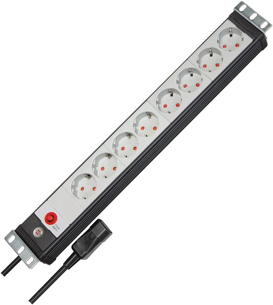 Carruzzo Brennenstuhl 1156057128 elektros tinklo ilgintuvas 3 m 8 AC išvestis(ys / čių) Vidaus Juoda