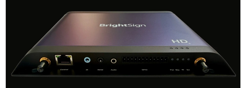 Vaizdo grotuvas Carruzzo BrightSign HD1026 skaitmeninis grotuvas Juoda 4K Ultra HD 3840 x 2160 pikseliai „Wi-Fi“