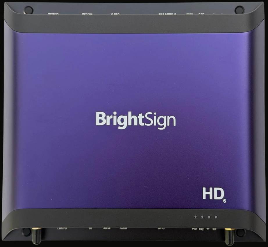 Vaizdo grotuvas Carruzzo BrightSign HD1026 skaitmeninis grotuvas Juoda 4K Ultra HD 3840 x 2160 pikseliai „Wi-Fi“