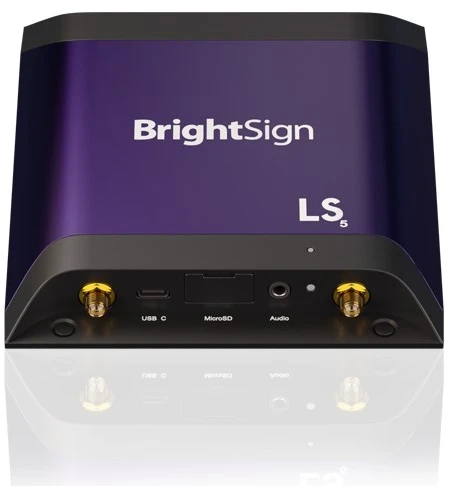 Vaizdo grotuvas Carruzzo BrightSign LS445 skaitmeninis grotuvas Juoda, Violetinė 4K Ultra HD „Wi-Fi“