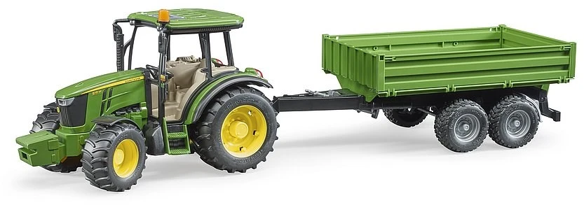 BRUDER John Deere 5115 M su priekaba 02108