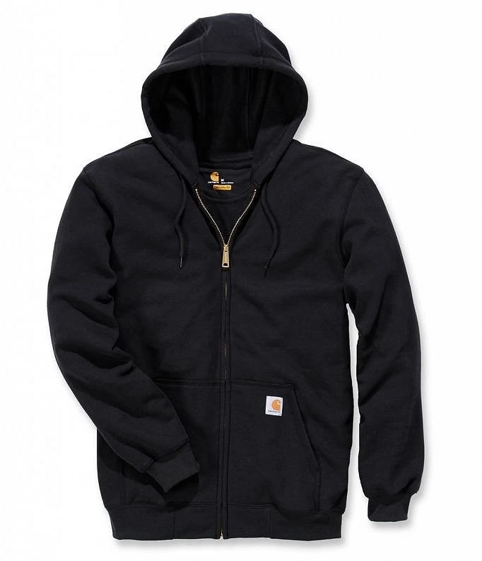 Carruzzo Carhartt Midweight Hooded ZIP Sweatshirt Juodas