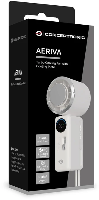Carruzzo Conceptronic AERIVA03C asmeninis rankinis purkštuvas ir (arba) ventiliatorius Kreminė spalva Rankinis ventiliatorius