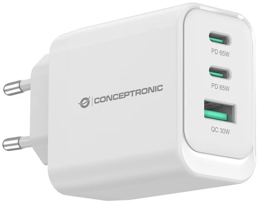 Carruzzo Conceptronic ALTHEA21W65 mobiliojo įrenginio kroviklis Universalus Balta AC Spartusis įkrovimas Vidaus