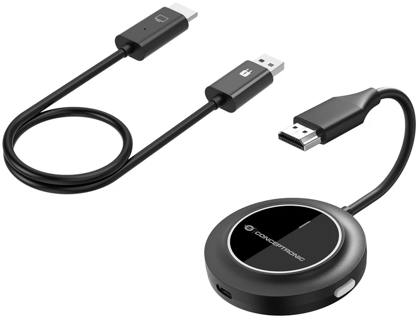 Carruzzo Conceptronic ATHERIC02B belaidis vaizdo adapteris HDMI/USB Pilnas HD Saugumo raktas