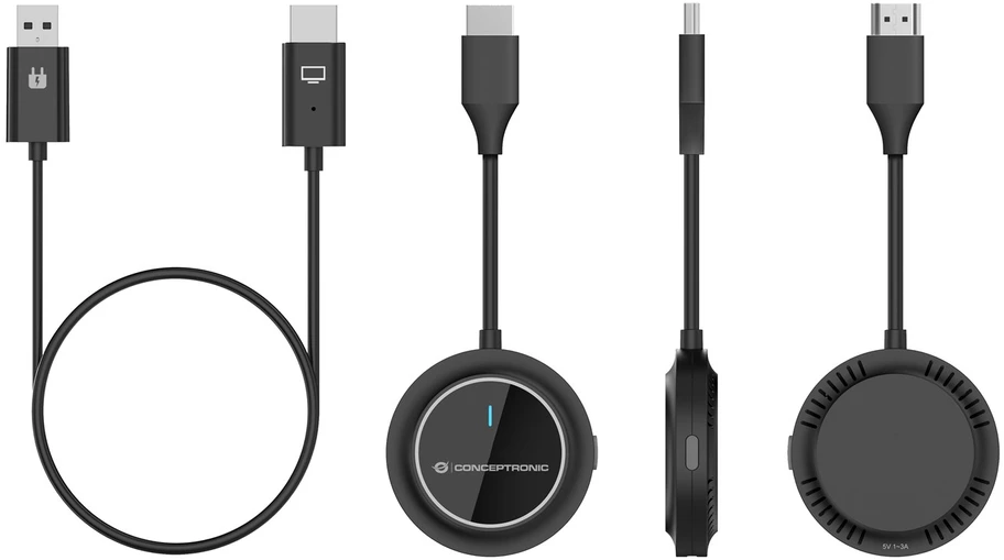 Carruzzo Conceptronic ATHERIC02B belaidis vaizdo adapteris HDMI/USB Pilnas HD Saugumo raktas