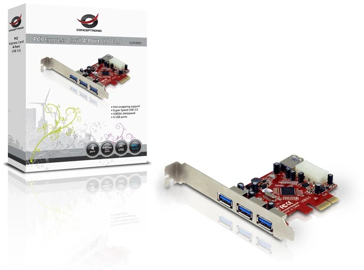 Carruzzo Conceptronic C4USB3EXI sąsajos plokštė / adapteris Vidinis USB 3.2 Gen 1 (3.1 Gen 1)
