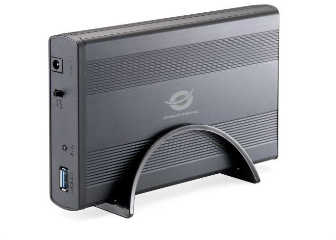 Carruzzo Conceptronic CHD3DUSB3 saugojimo diskų korpusas HDD korpusas Grafitas 3.5″