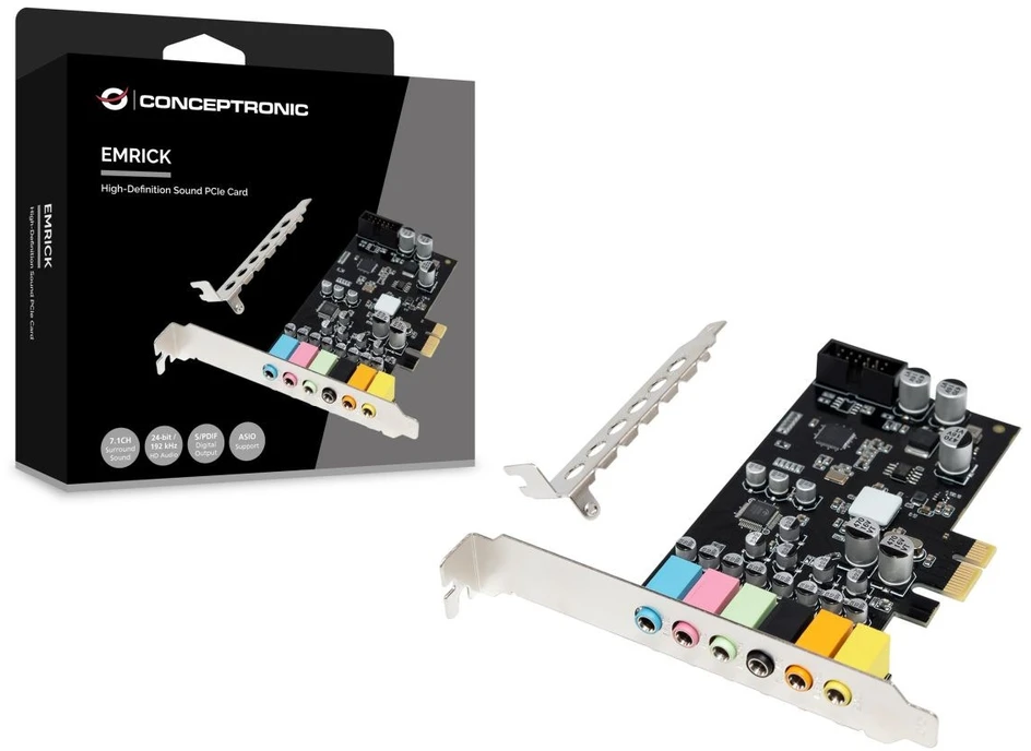 Carruzzo Conceptronic EMRICK15B garso plokštė Vidinis 7.1 kanalai PCI-E x1