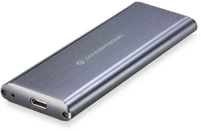 Carruzzo Conceptronic HDE01G saugojimo diskų korpusas SSD korpusas Pilka M.2