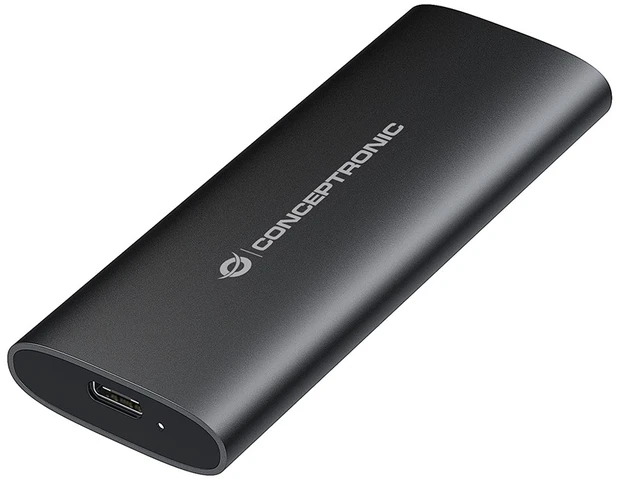 Carruzzo Conceptronic StreamVault DANTE04B saugojimo diskų korpusas SSD korpusas Juoda M.2