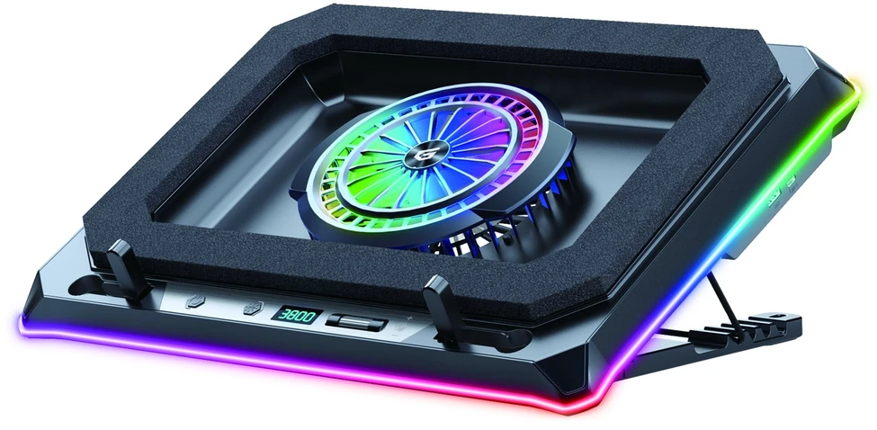 Carruzzo Conceptronic THYIA04B aušinimo padėklas nešiojamam kompiuteriui 48,3 cm (19″) 1700 RPM Juoda