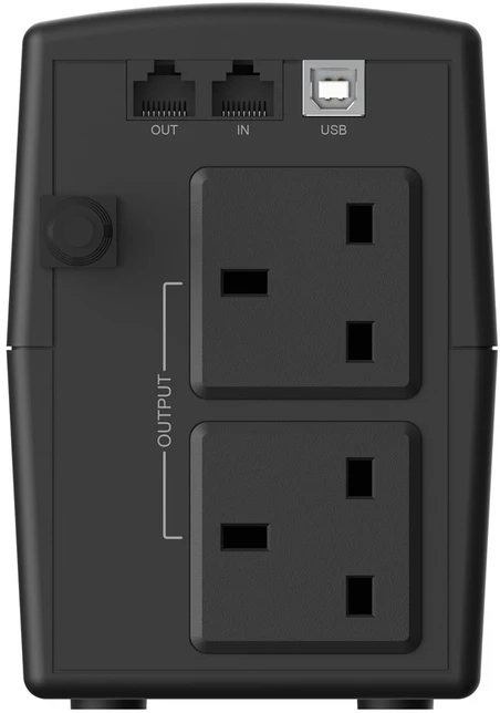 Carruzzo Conceptronic ZEUS01G nepertraukiamo maitinimo resursai (UPS) „Line-Interactive“ 0,65 kVA 360 W 2 AC išvestis(ys / čių)