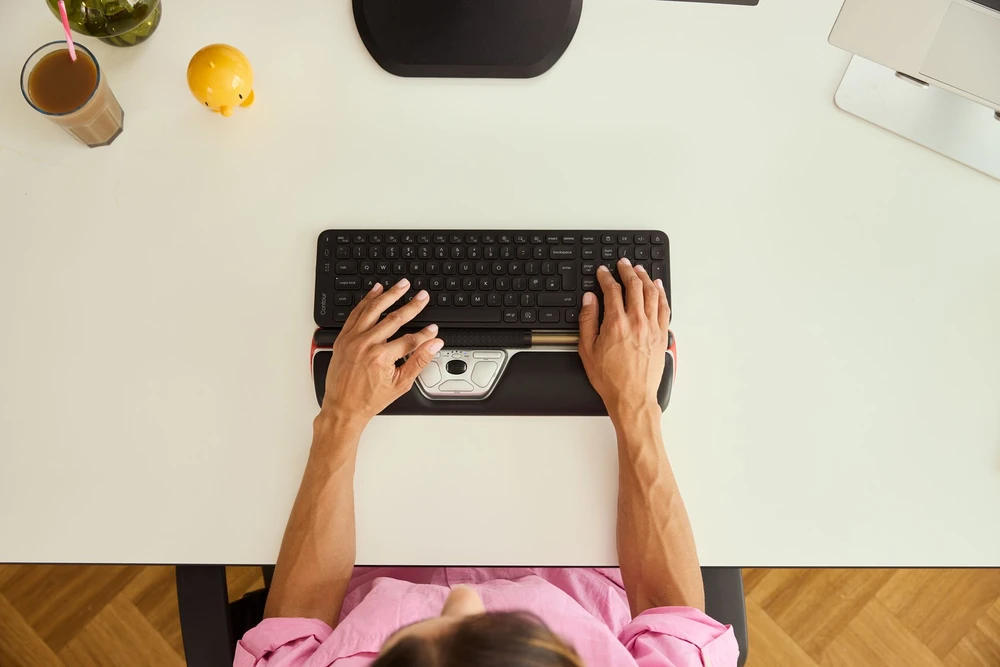 Pelė Contour RollerMouse Raudonas wireless sidabrinis