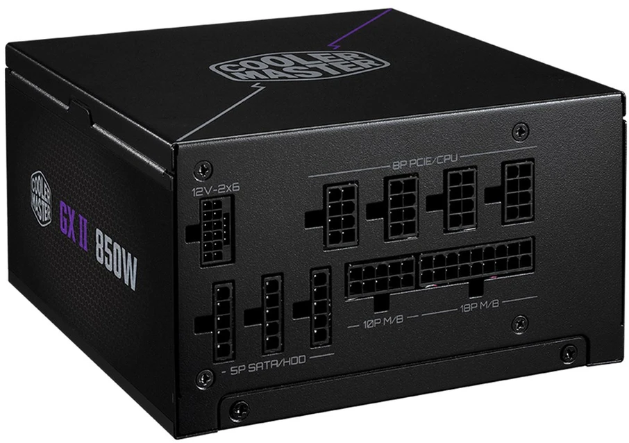 „Carruzzo Cooler Master GX II Gold 850 ATX 3.1“ momentinių blokų komplektas, 850 W, 24 kontaktų, ATX, Jude