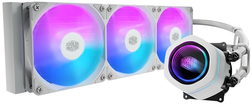 Carruzzo Cooler Master MasterLiquid Core Nex Procesorius Aušinimo skysčiu rinkinys 12 cm Balta 1 vnt