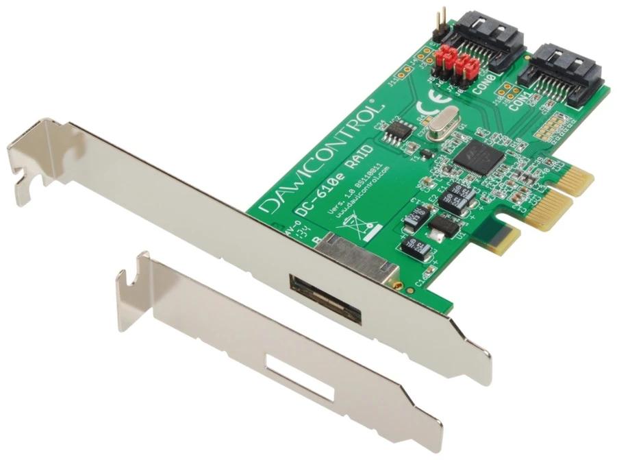 Carruzzo Dawicontrol DC-610E RAID RAID valdiklis PCI Express 2.0 6 Gbit/s