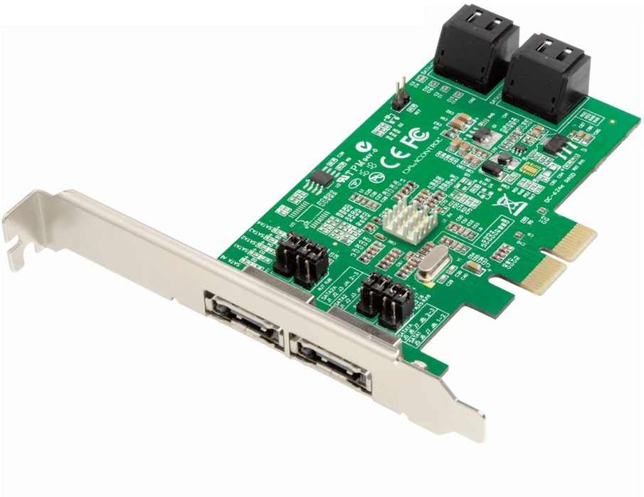 Carruzzo Dawicontrol DC-624E RAID RAID valdiklis PCI Express x2 2.0 6 Gbit/s