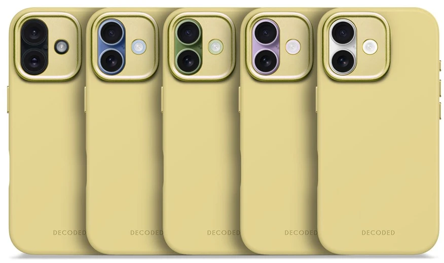 Decoded Antimikrobinis silikoninis MagSafe dėklas iPhone 17 - Geltonas