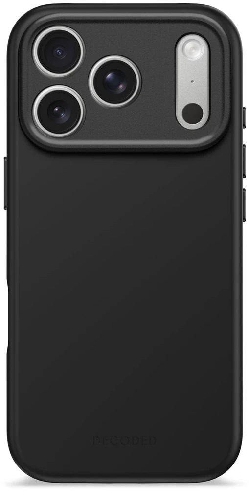 „Decoded“ antimikrobinis silikoninis galinis dangtelis – silikoninis apsauginis dėklas, skirtas „iPhone 17 Pro“, suderinamas su „MagSafe“ (phantom juodas)
