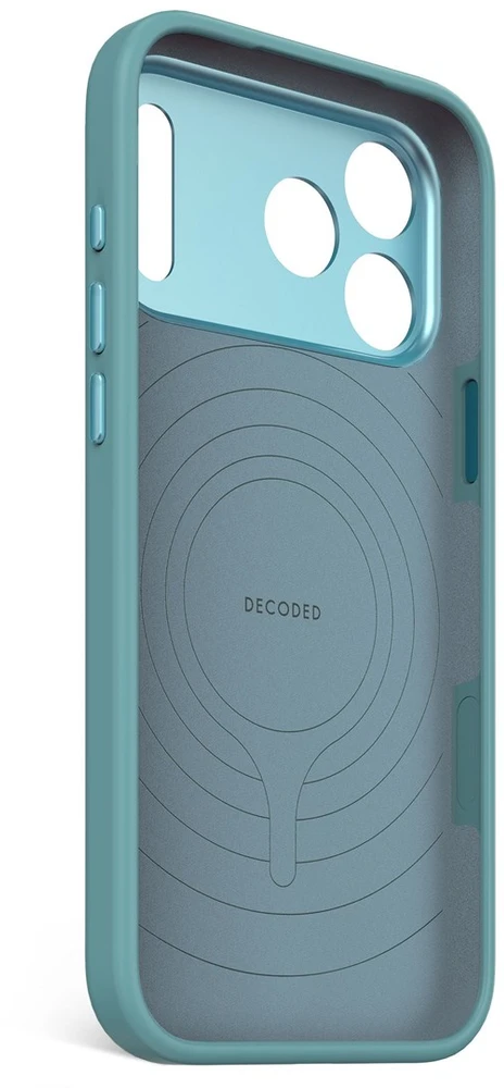 „Decoded“ antimikrobinis silikoninis „MagSafe“ dėklas, skirtas „iPhone 17 Pro Max“ – mėtinis