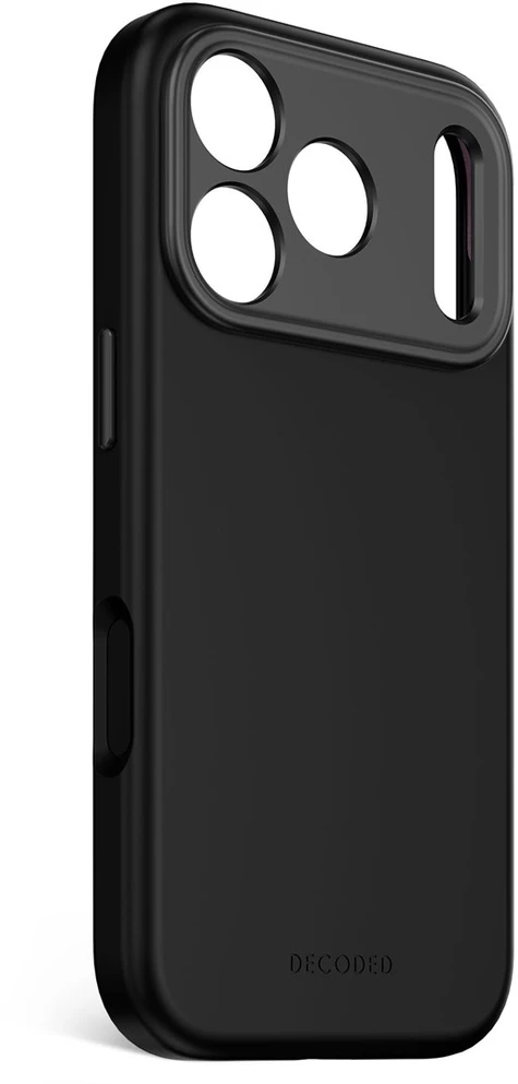 „Decoded“ antimikrobinis silikoninis galinis dangtelis – silikoninis apsauginis dėklas, skirtas „iPhone 17 Pro“, suderinamas su „MagSafe“ (phantom juodas)