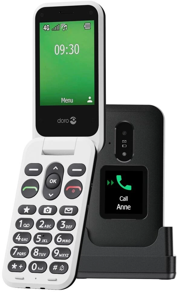 Carruzzo Doro Leva E30 7,11 cm (2.8″) 142,7 g Juoda, Balta Bazinis telefonas