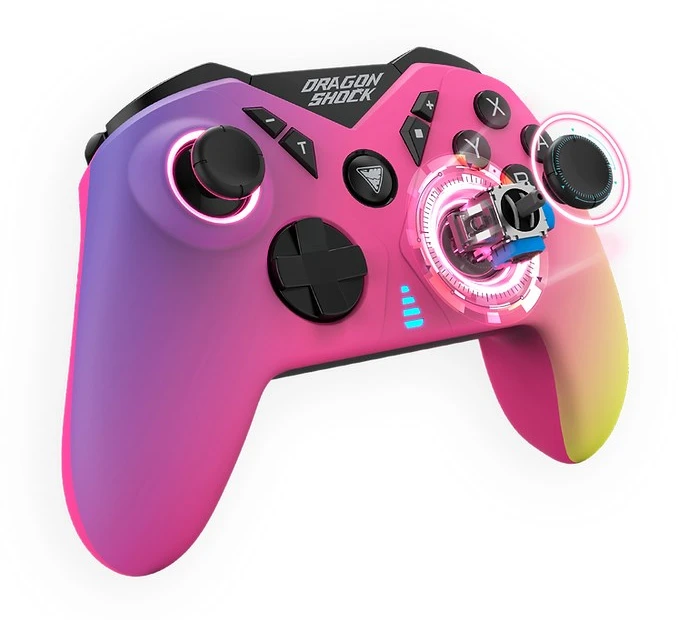 Carruzzo Dragonshock Nebula Ultimate Multi spalvos „Bluetooth“ Žaidimų pultelis Nintendo Switch