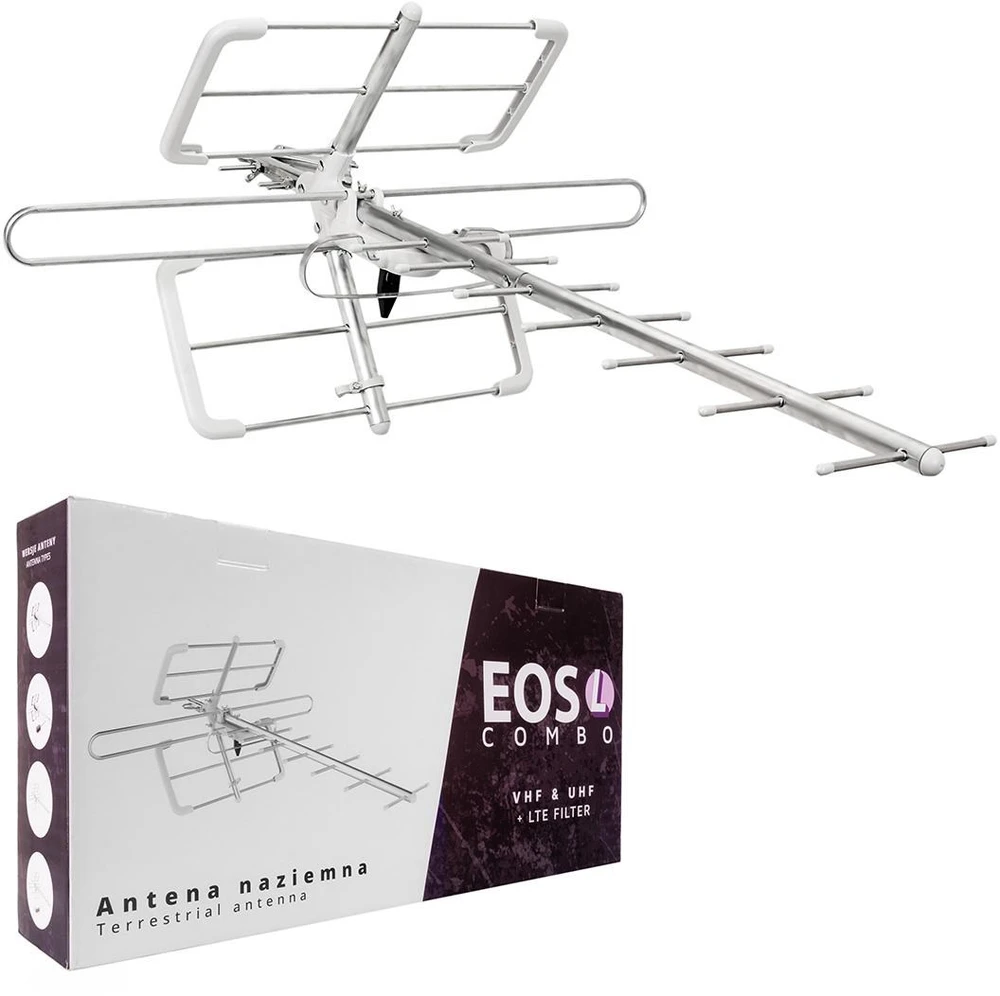 Carruzzo DVB-T/T2 Antenna Spacetronik EOS L Combo Baltas (Passive)