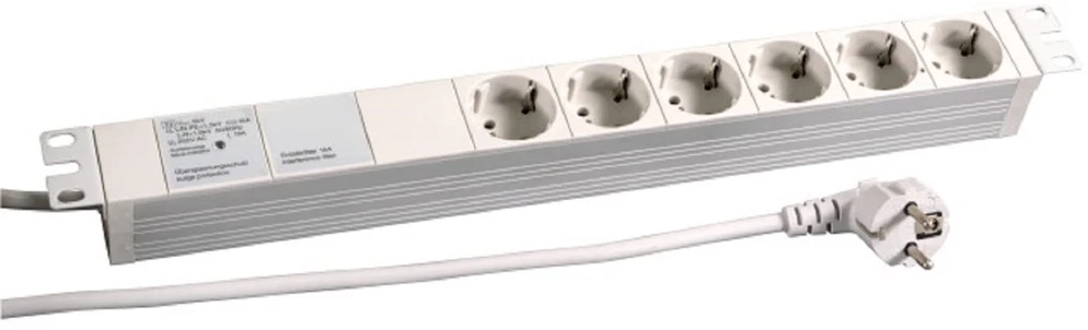 Carruzzo EFB Elektronik 691689K elektros tinklo ilgintuvas 2 m 6 AC išvestis(ys / čių) Vidaus Pilka