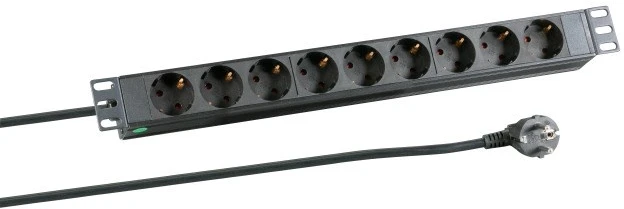 Carruzzo EFB Elektronik EK622DE.1 elektros tinklo ilgintuvas 2 m 9 AC išvestis(ys / čių) Vidaus Juoda