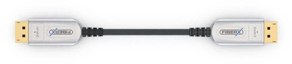 Purelink Carruzzo FiberX FX-I260-010 „DisplayPort“ kabelis 10 m Juoda, Sidabras
