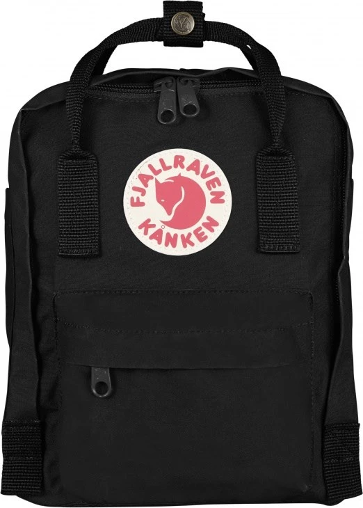 Carruzzo Fjällräven Kånken Mini Juodas vaikams miesto mokyklos kuprinė juoda (F23561-550)