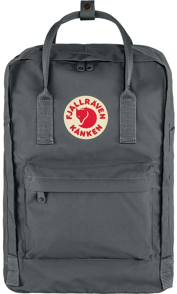 Carruzzo Kuprinė nešiojamam kompiuteriui Fjällräven Kanken 15", kelioninė kuprinė, pilka, poliamidas, polipropilenas (PP), vinilas