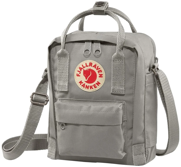 Carruzzo Fjällräven Kanken Sling Vinilonas Pilka Unisekso stiliaus Krepšys per petį