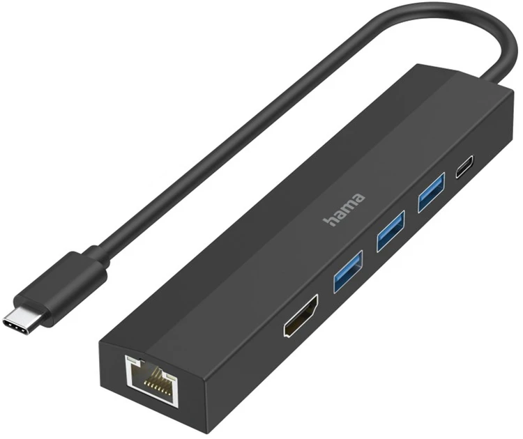 Carruzzo Hama 00200144 sąsajos šakotuvas USB 3.2 Gen 1 (3.1 Gen 1) Type-C 5000 Mbit/ai Juoda