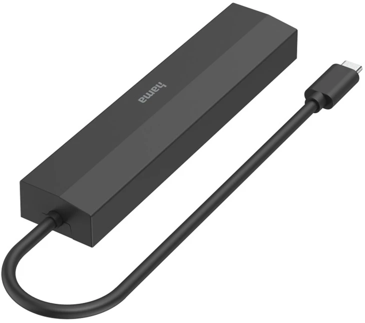 Carruzzo Hama 00200144 sąsajos šakotuvas USB 3.2 Gen 1 (3.1 Gen 1) Type-C 5000 Mbit/ai Juoda