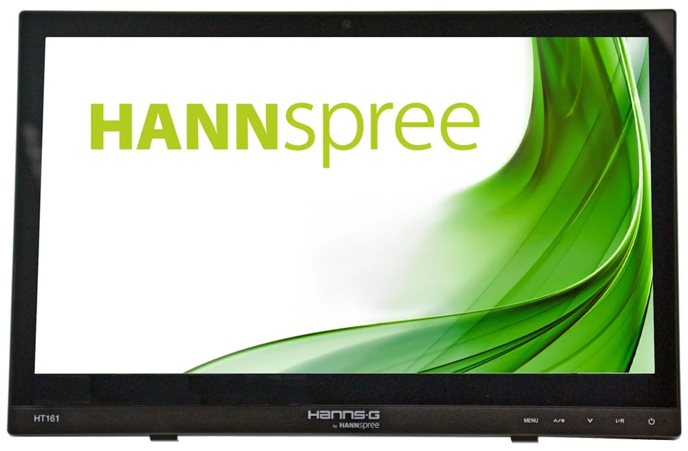 Monitorius Hannspree HT 161 HNB 39,6 cm (15.6") 1366 x 768 pikseliai Juoda „Multi-touch“ Stalo paviršius