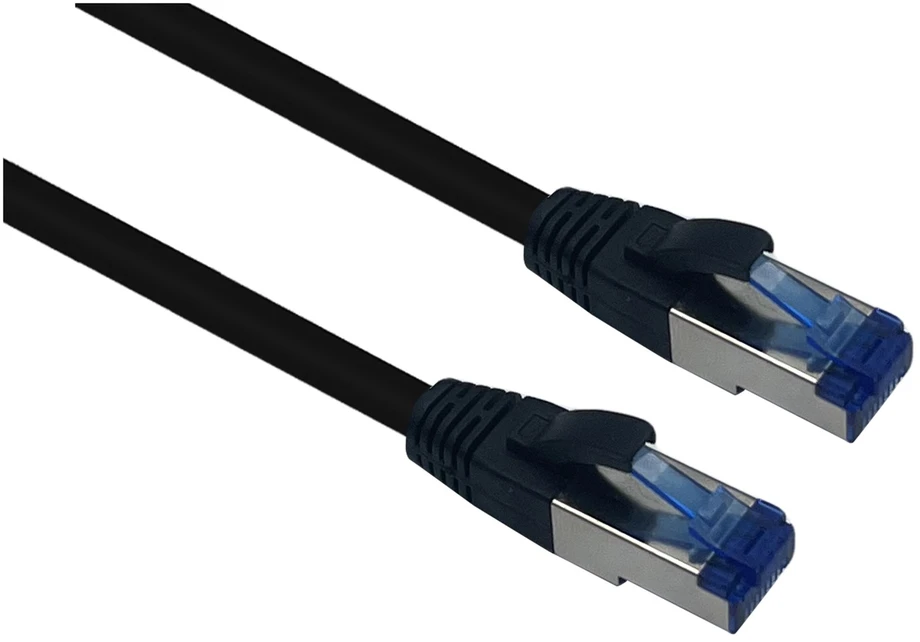 Carruzzo Helos 205588 tinklo kabelis Juoda 40 m Cat6a S/FTP (S-STP)