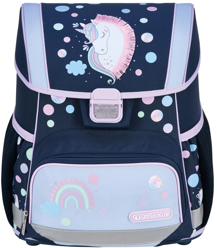 Carruzzo Herlitz Loop Plus Unicorn Dreams mokyklinių krepšių rinkinys Mergaitės Poliesteris Tamsiai mėlyna, Rožinė