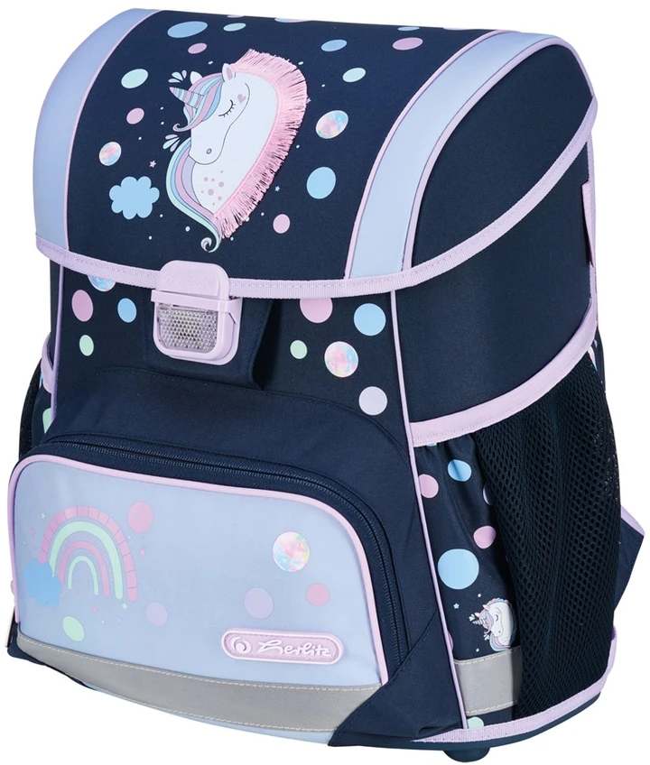 Carruzzo Herlitz Loop Plus Unicorn Dreams mokyklinių krepšių rinkinys Mergaitės Poliesteris Tamsiai mėlyna, Rožinė