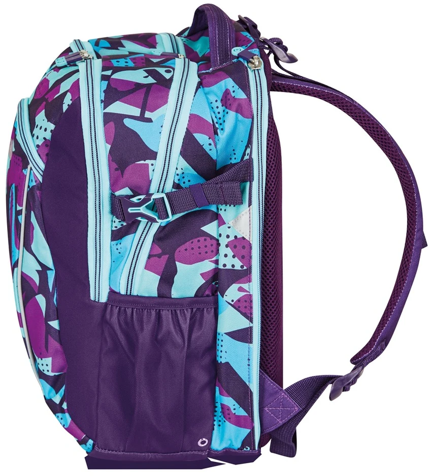 Carruzzo Herlitz Ultimate CamoPurple kuprinė Mokyklinė kuprinė Mėlyna, Violetinė Poliesteris