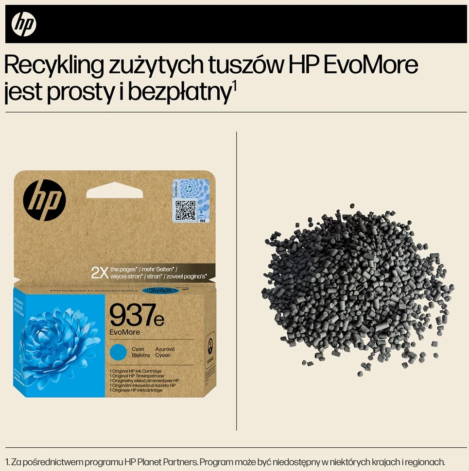 HP No. 937 mėlynas Instant Ink EVOMORE