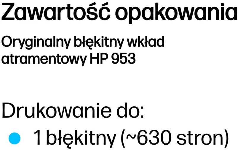 Hewlett Packard (HP) HP 953 mėlynas F6U12AE Instant Ink